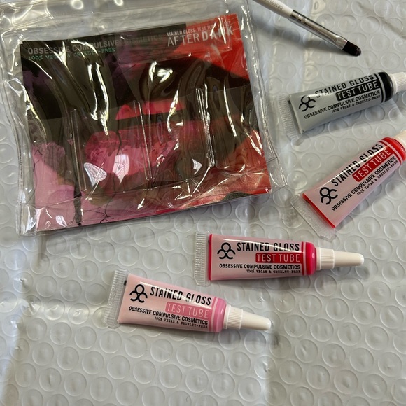 OCC Obsessive Compulsive Cosmetics Stained Lip Gloss Tubes After Dark + Brush - Picture 13 of 16